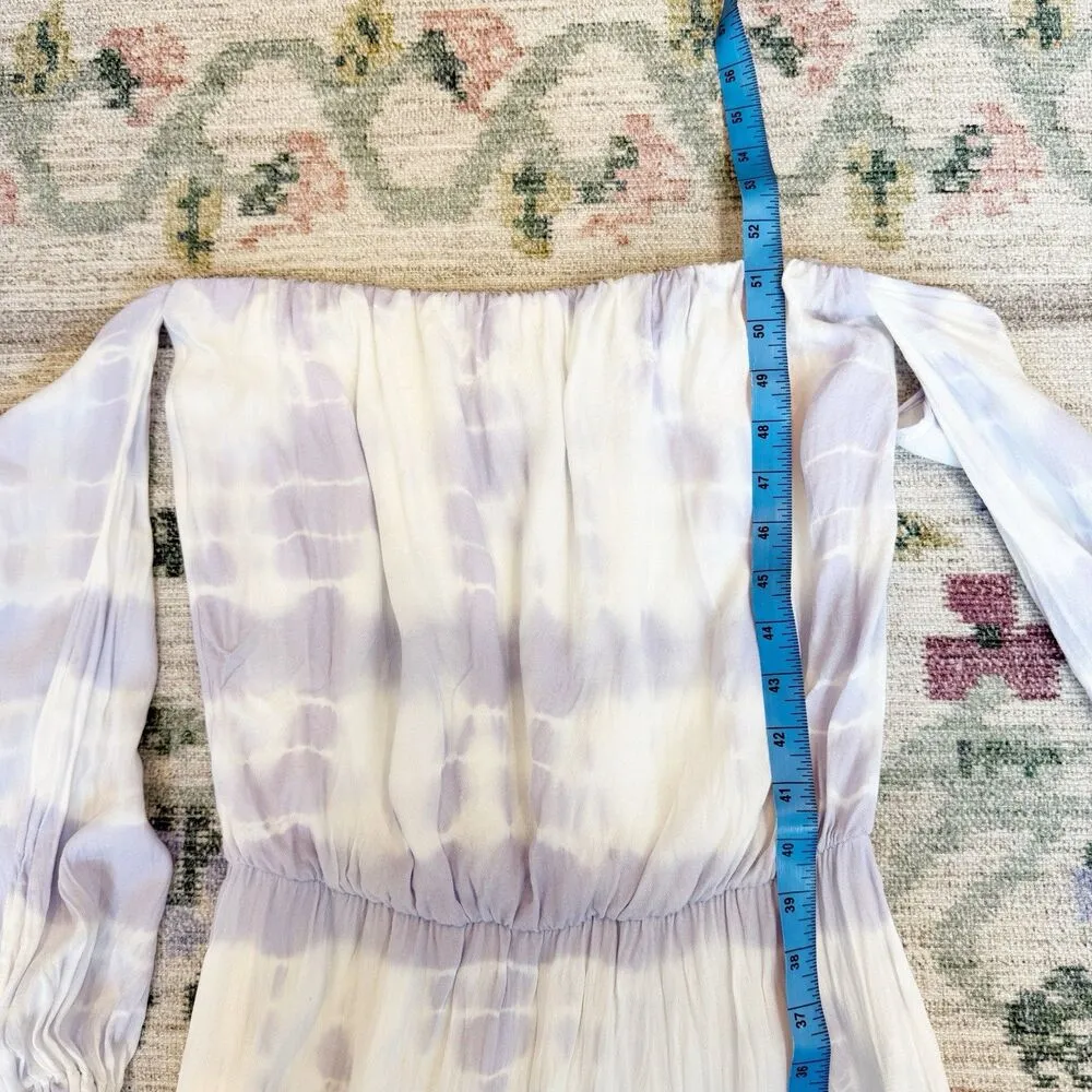 Young Fabulous & Broke Womens Maxi Dress Size XS Tie Dye Resort Vacation Purple - Image 7