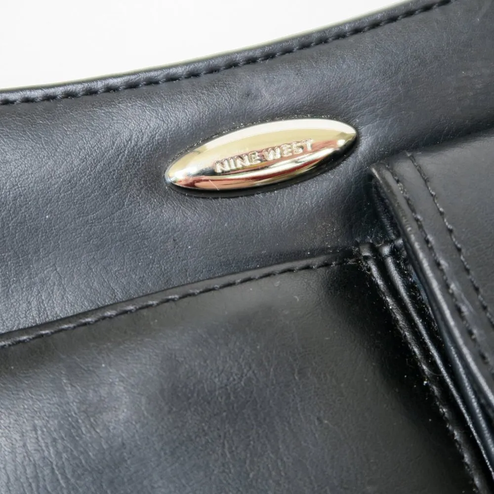 Vintage 90s Nine West Black Shoulder Bag - Image 5