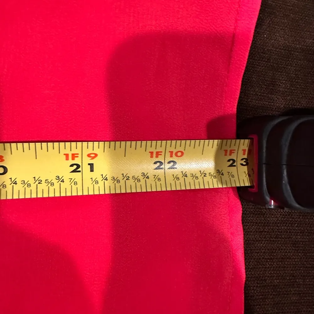 Liz Claiborne Vintage Red Short Sleeves Blouse Sz 6P With Shoulder Pads - Image 12