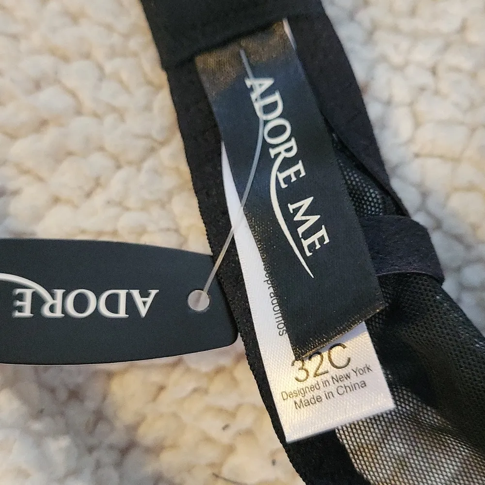 NWT  Blue and Black Bra Size 32c - Image 12