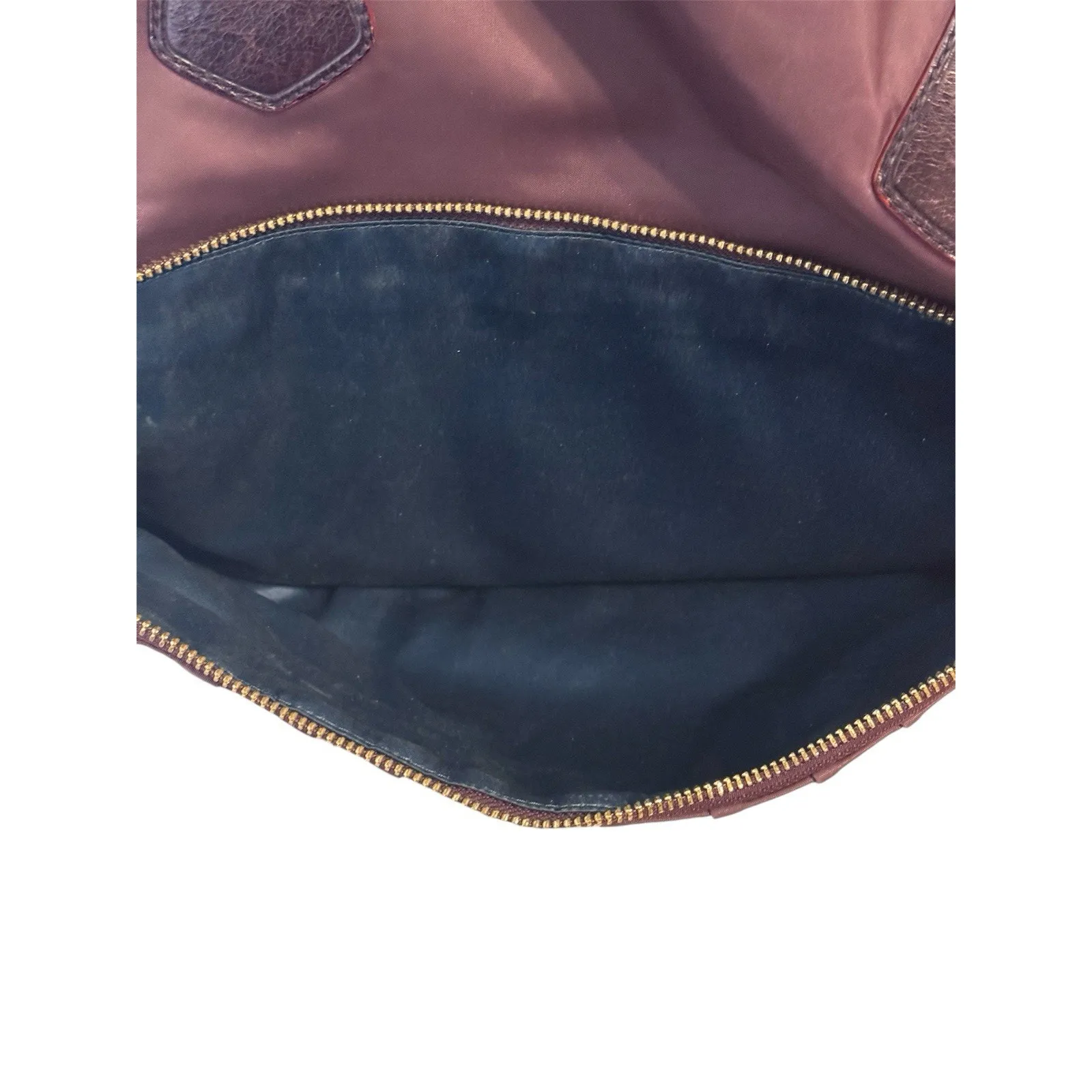 MZ Wallace Jane Bedford Purple Nylon and Leather Tote Shoulder Bag Purse - Image 5