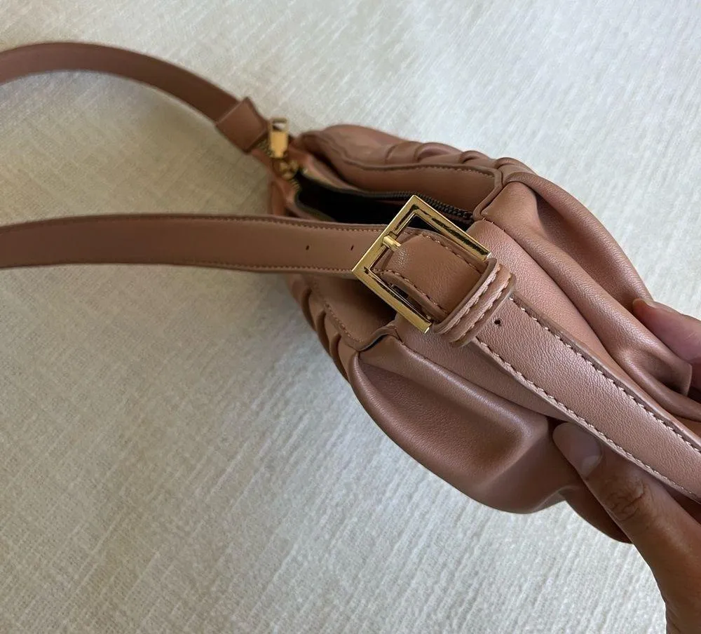 Leather Shoulder Purse Pink - Image 6