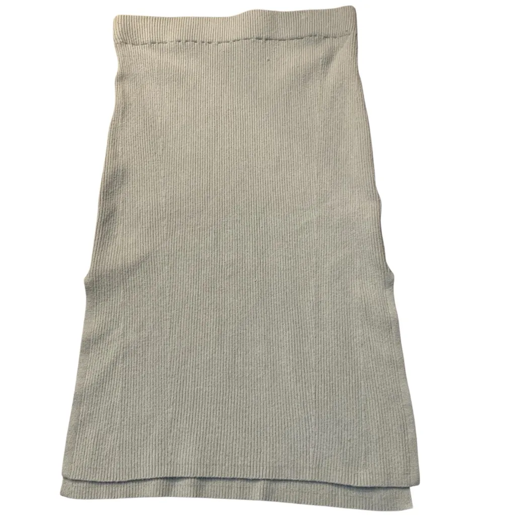 • Abercrombie ribbed sweater midi skirt sage green large - Image 3