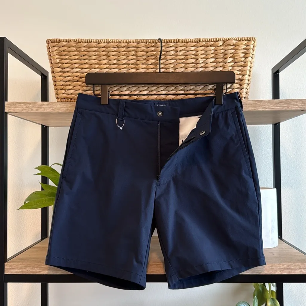 J. Crew Mid-Rise 7" Inseam Navy Blue Pocket Shorts, 28 - Image 5