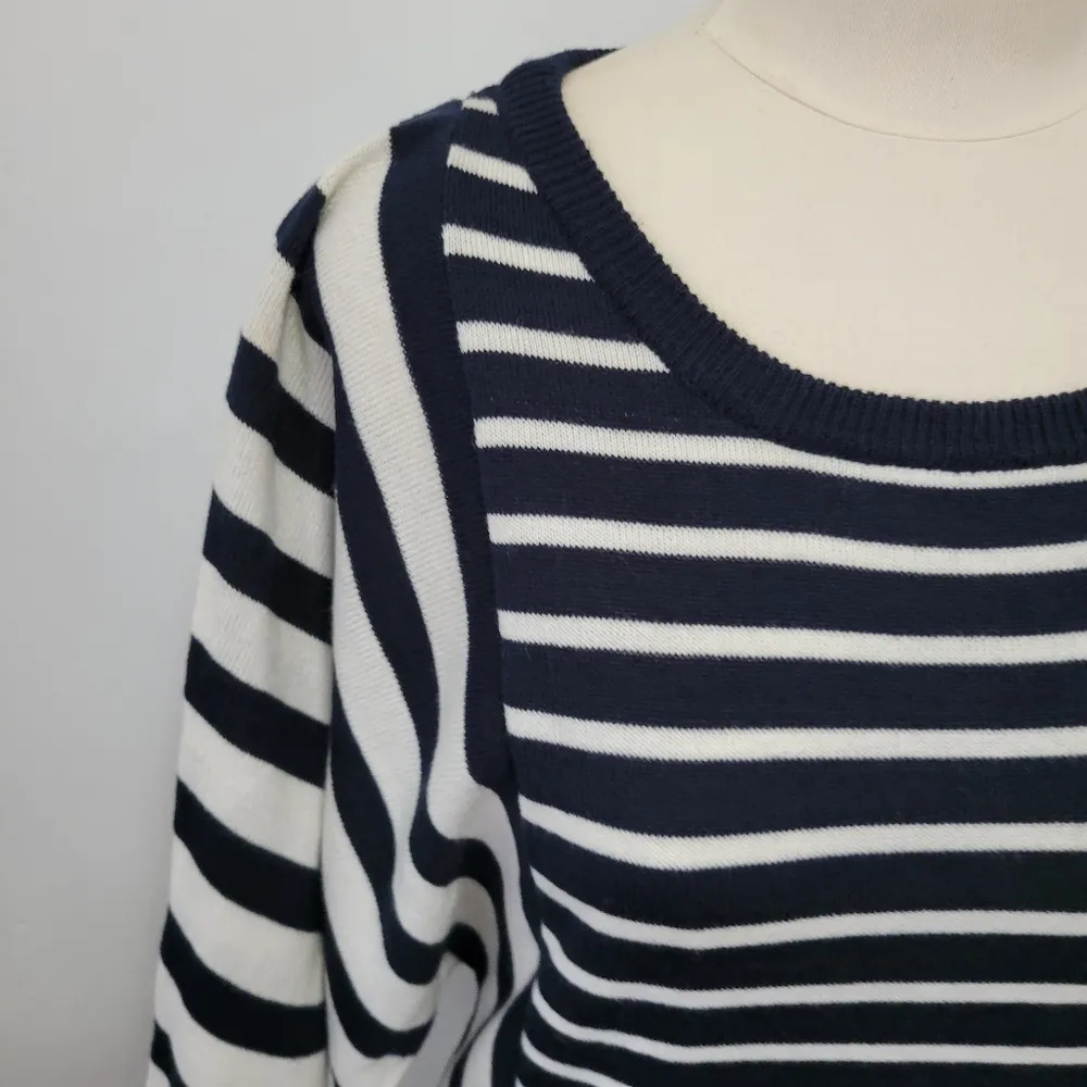 Tommy Girl striped dolman sweater dress size large - Image 2