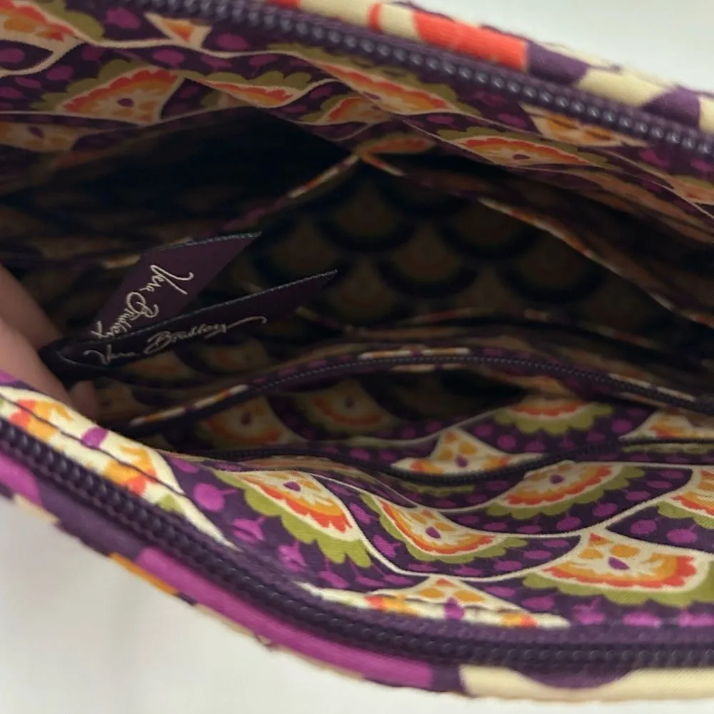 Vera Bradley Plum Crazy Purple Bowler Tote Large Floral Shoulder Bag - Image 10