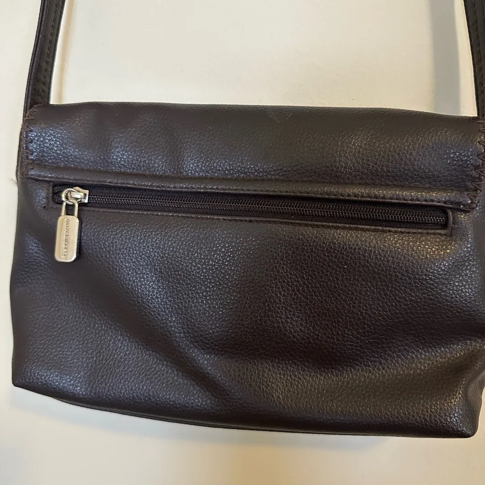 Liz Claiborne Dark Brown Flap Shoulder Bag - Image 4