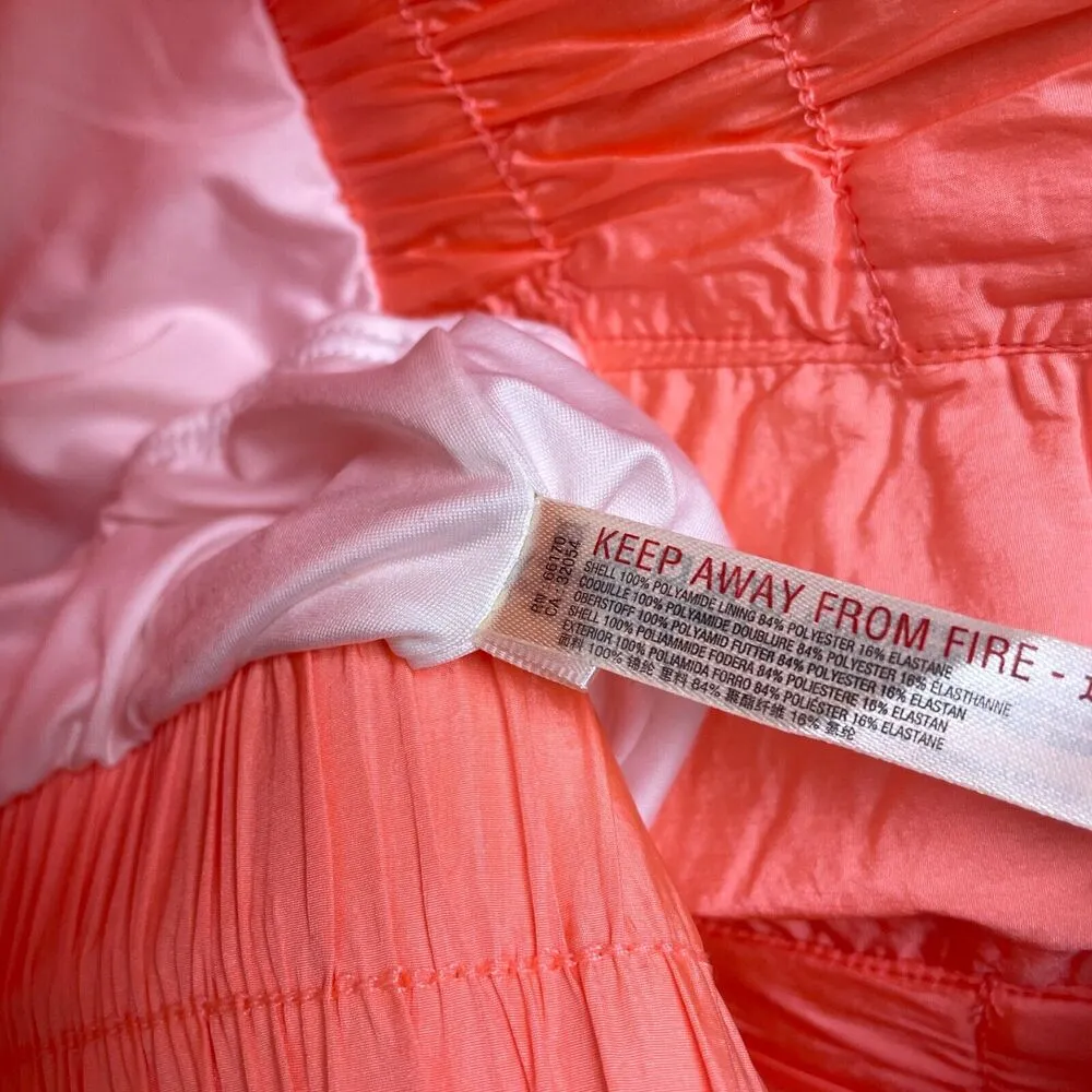 Free People Way Home Shorts XS Orange Womens Running Jogging Workout Nylon - Image 9