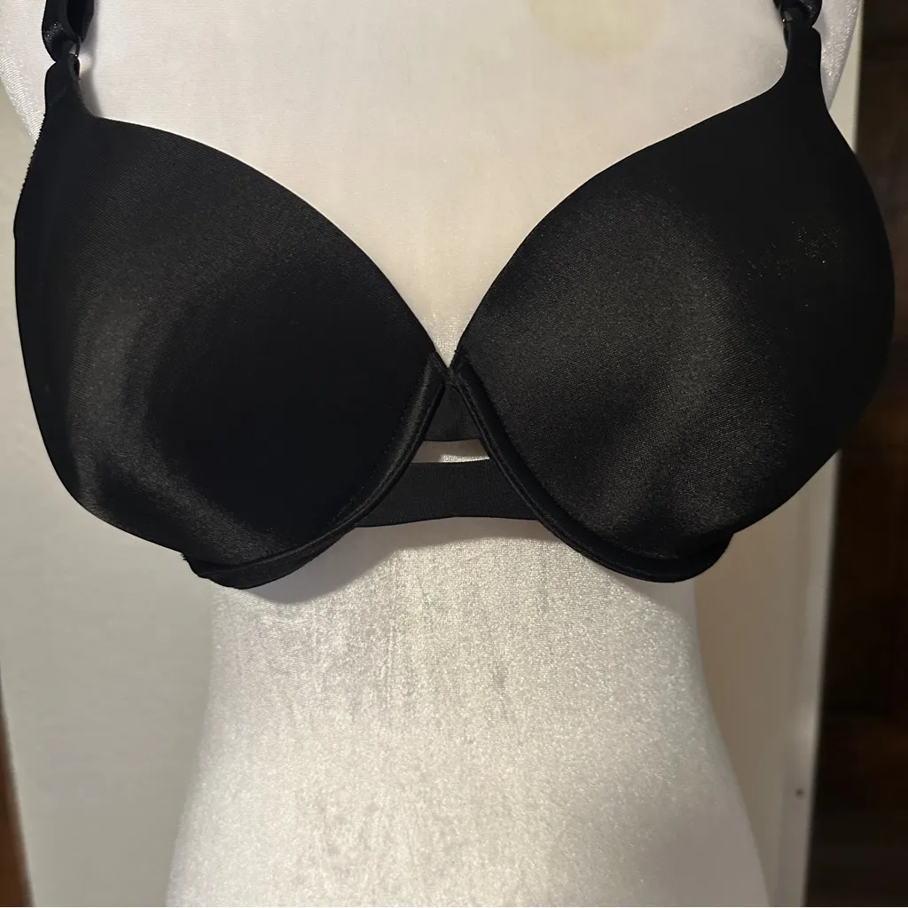 Warners Blissful‎ Benefits Black 38C Comfort Underwire Lightly Lined T - Image 4