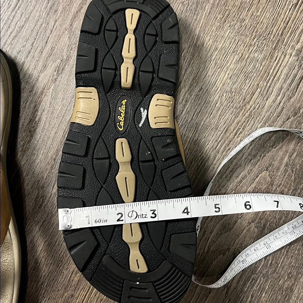 Cabela’s Tan Leather Flip Flops Size 9 - Image 11