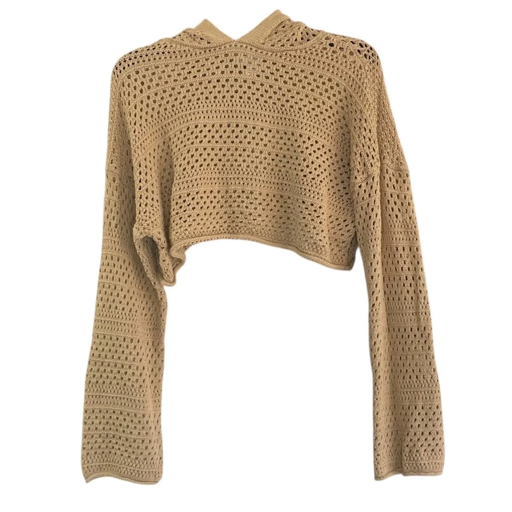 Sincerely Jules Tan Crochet Short Set size M Size M - Image 2