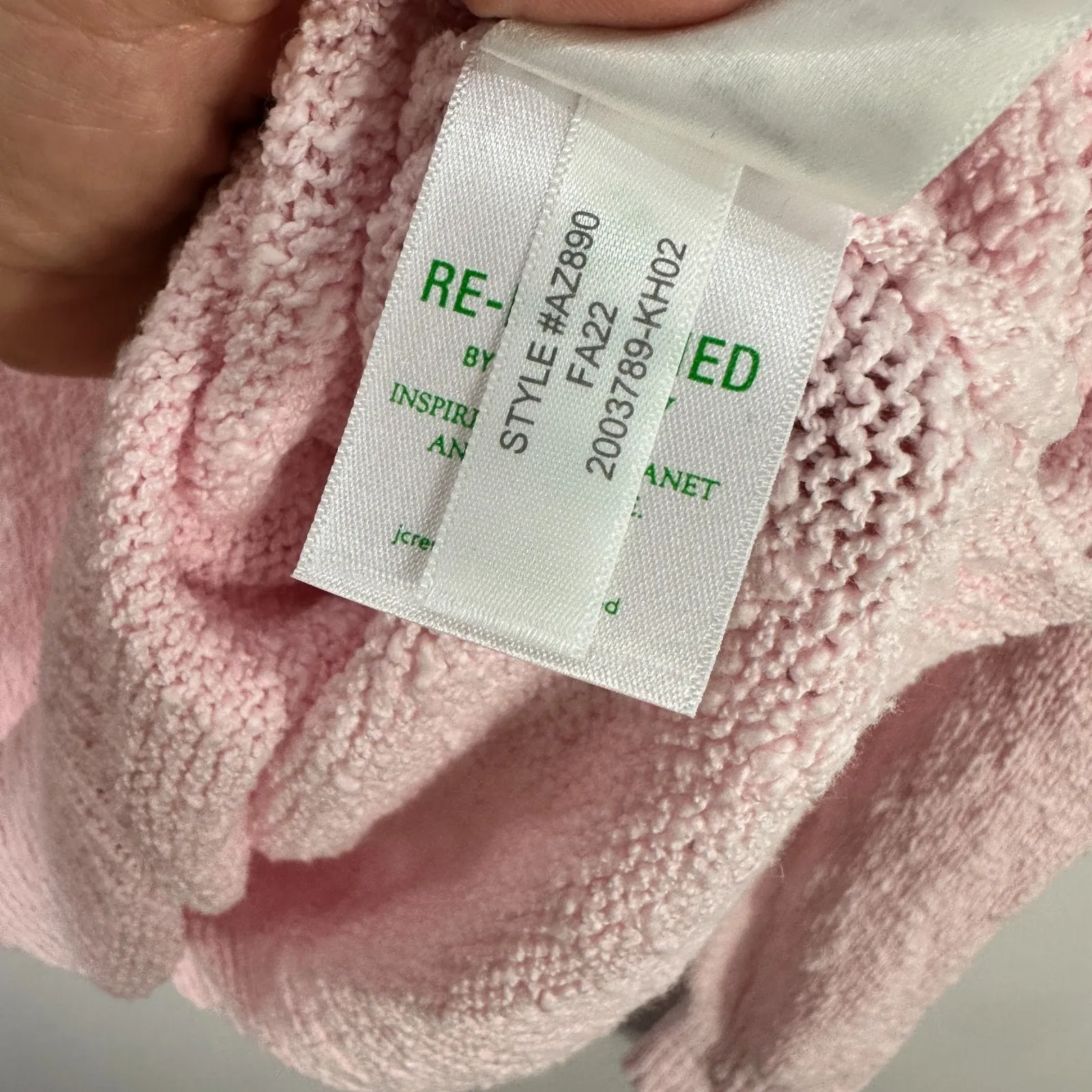 J.Crew Women M Pink V Neck Sweater Soft Knit Preppy Quiet Luxury Minimalist Cozy - Image 4