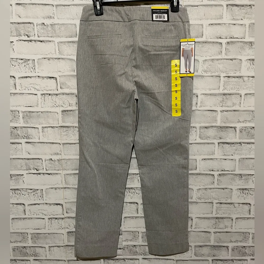 NWT! Women’s Hilary Radley gray mid rise tummy control pull on pants Small - Image 2