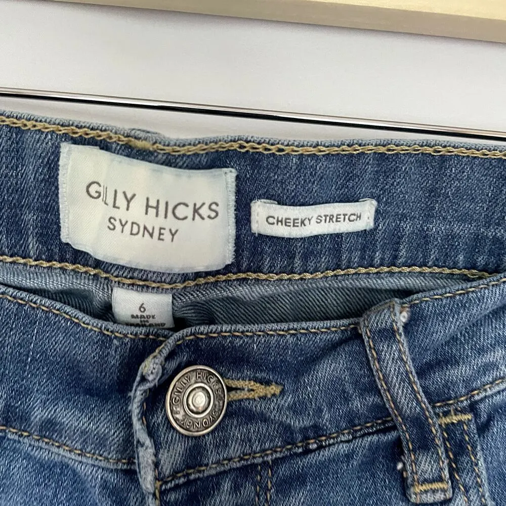 Gilly Hicks Sydney cheeky stretch jeans women's size 6 cotton casual denim pants Blue - Image 3