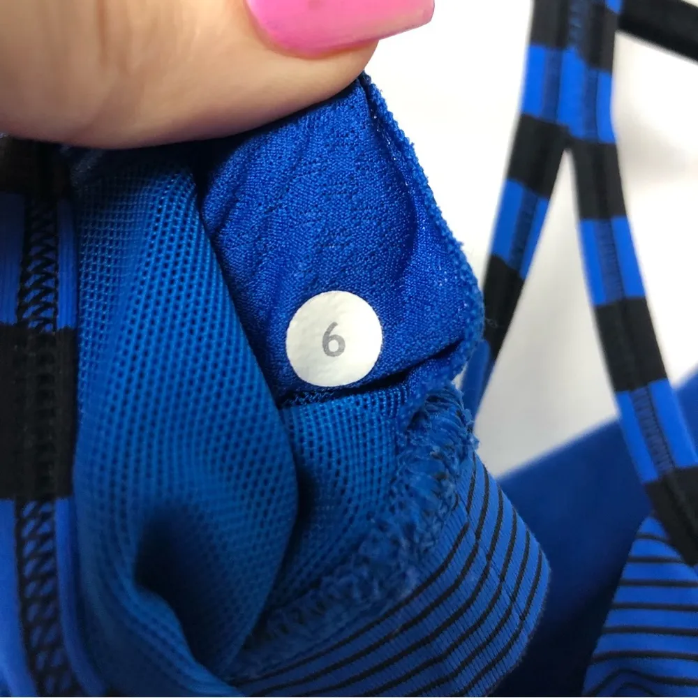 Lululemon Roll Out Tank Top Baroque Blue Stripe - Image 9