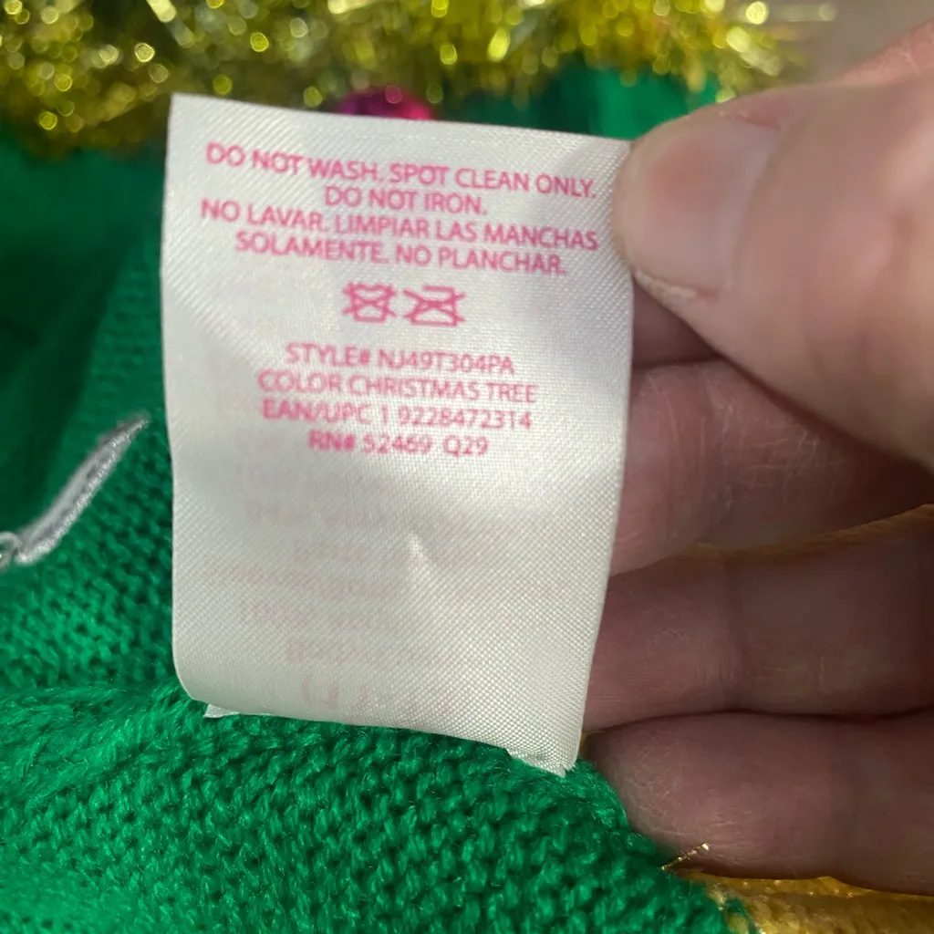 NOBO Christmas dress with‎ bells, tinsel and ornaments. Size L (11 - Image 6