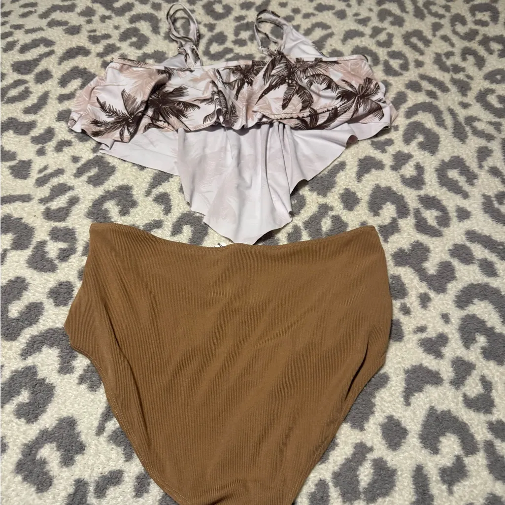 PatPat Brown Bikini Set Size XL - Image 2