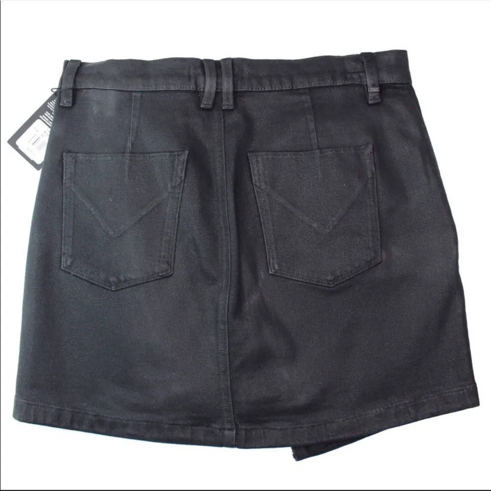 HUDSON High Rise Moto Denim Mini Skirt - Image 7