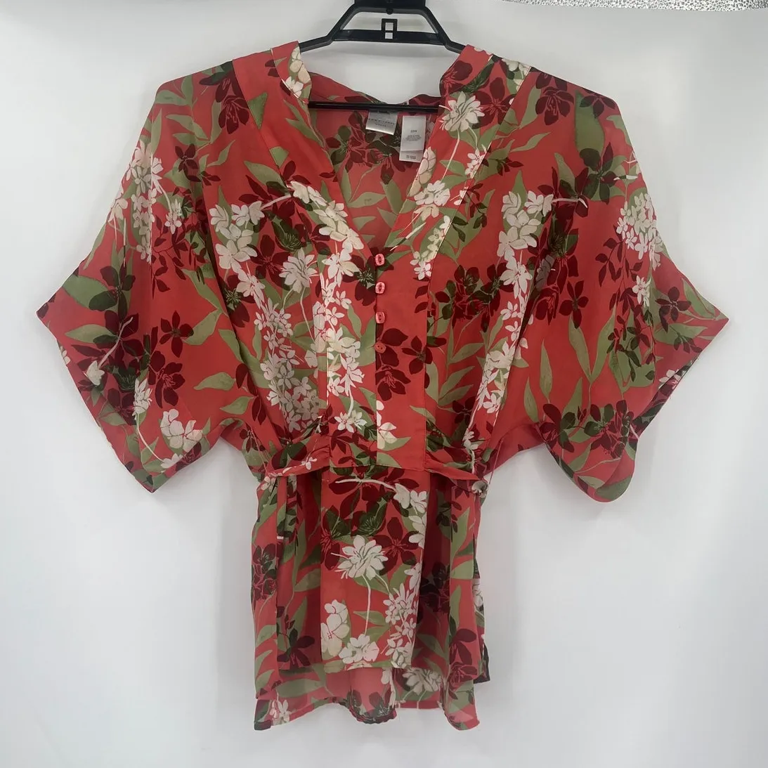 Emma James Chiffon 2 Piece Skirt Set 22W Boho Floral Wedding Rust Romantic Flowy - Image 3