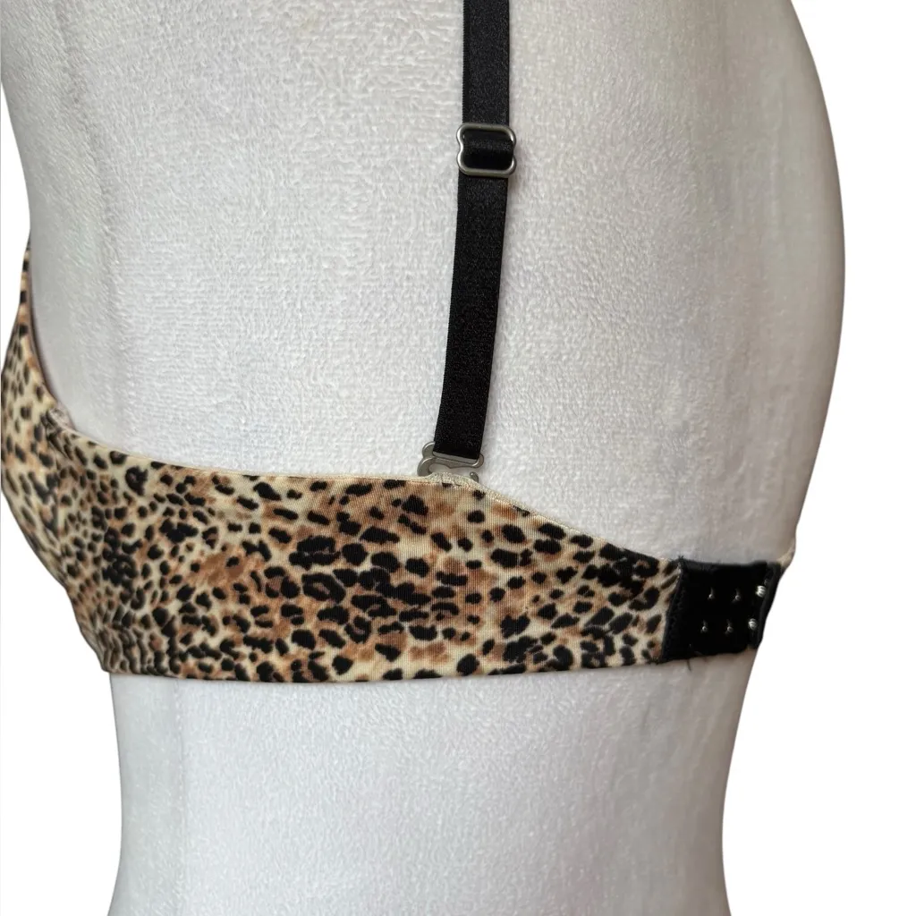 Victorias Secret Biofit Push Up Bra Womens Size 32C Leopard Print - Image 9