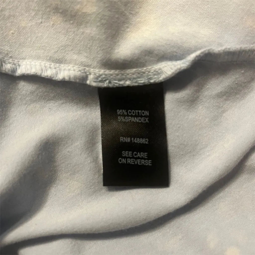 Torrid 4 Women's Wrap Skater Skirt Light Blue ‎ Mineral Wash Size 4x - Image 6