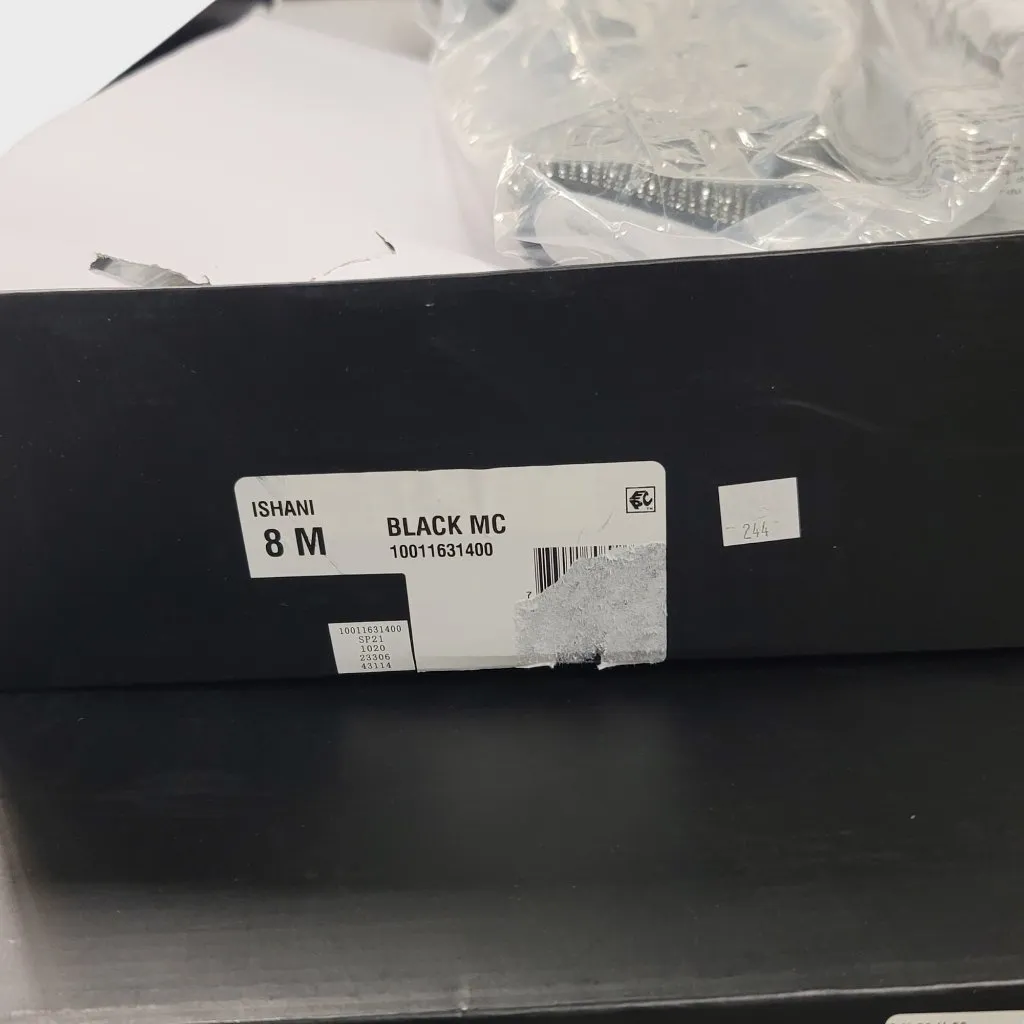 INC International Concepts Is Black and Silver Bling Fringe Heeled Boots Size 8M - Image 12