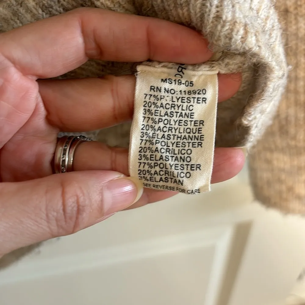 FRNCH Paris La Maille Knit Sweater Color Oatmeal Cream Size M/L - Image 4