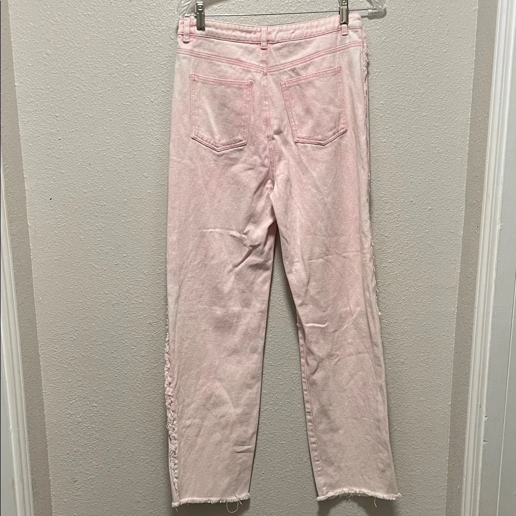 Cloud Ten Distressed Pink Women's Jeans - Image 2