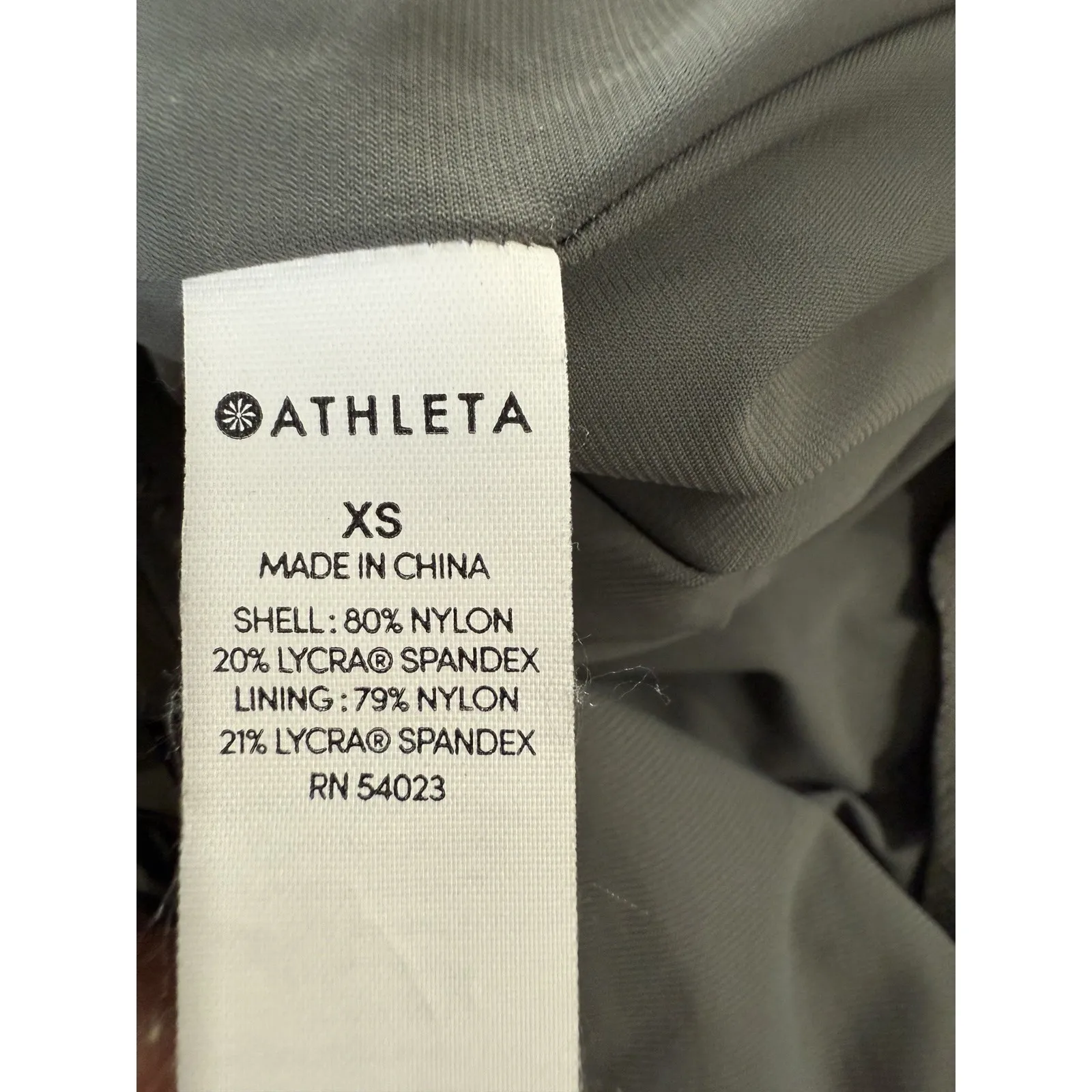 Athleta Swimsuit XSmall One Piece Blue Tropical High Thigh Modern - Image 5