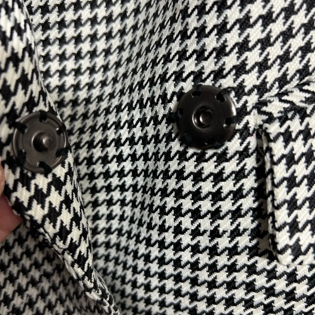 Jason Wu houndstooth draped mini dress size M $375 - Image 2