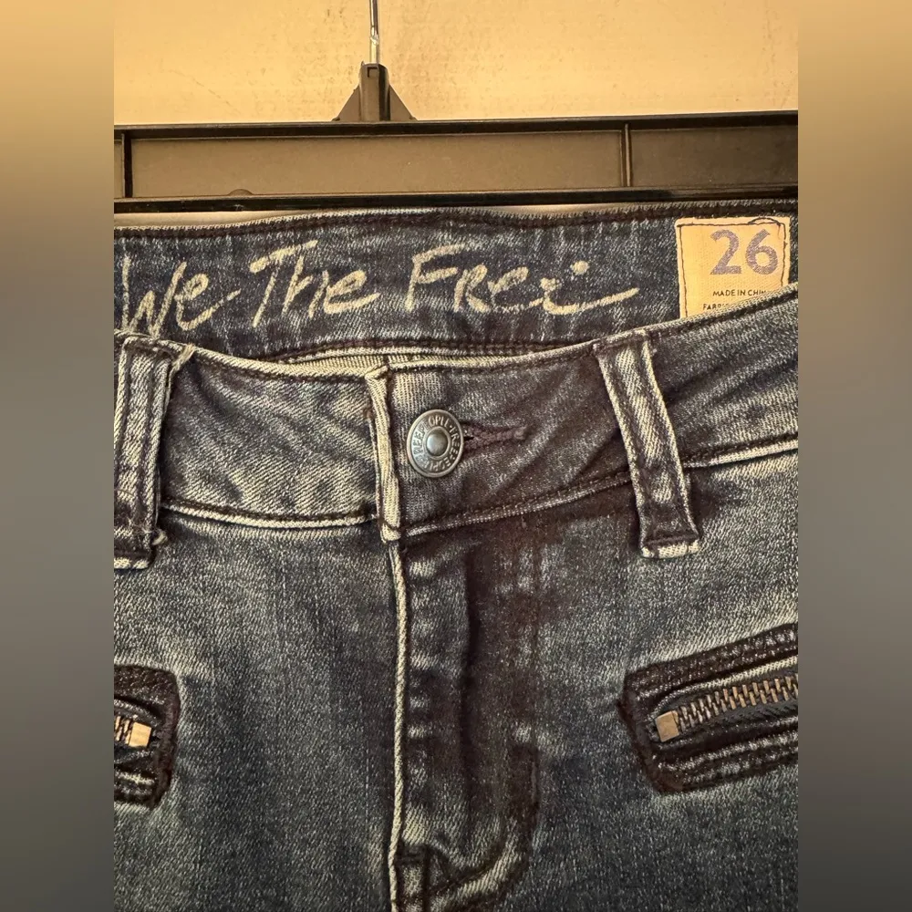 Free People We The Free Jet Denim Low Rise Women’s Skinny Blue Jeans Size 26 - Image 9