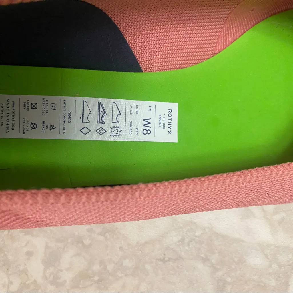 Rothy's The High Point Pink Heels Size 8 - Image 6