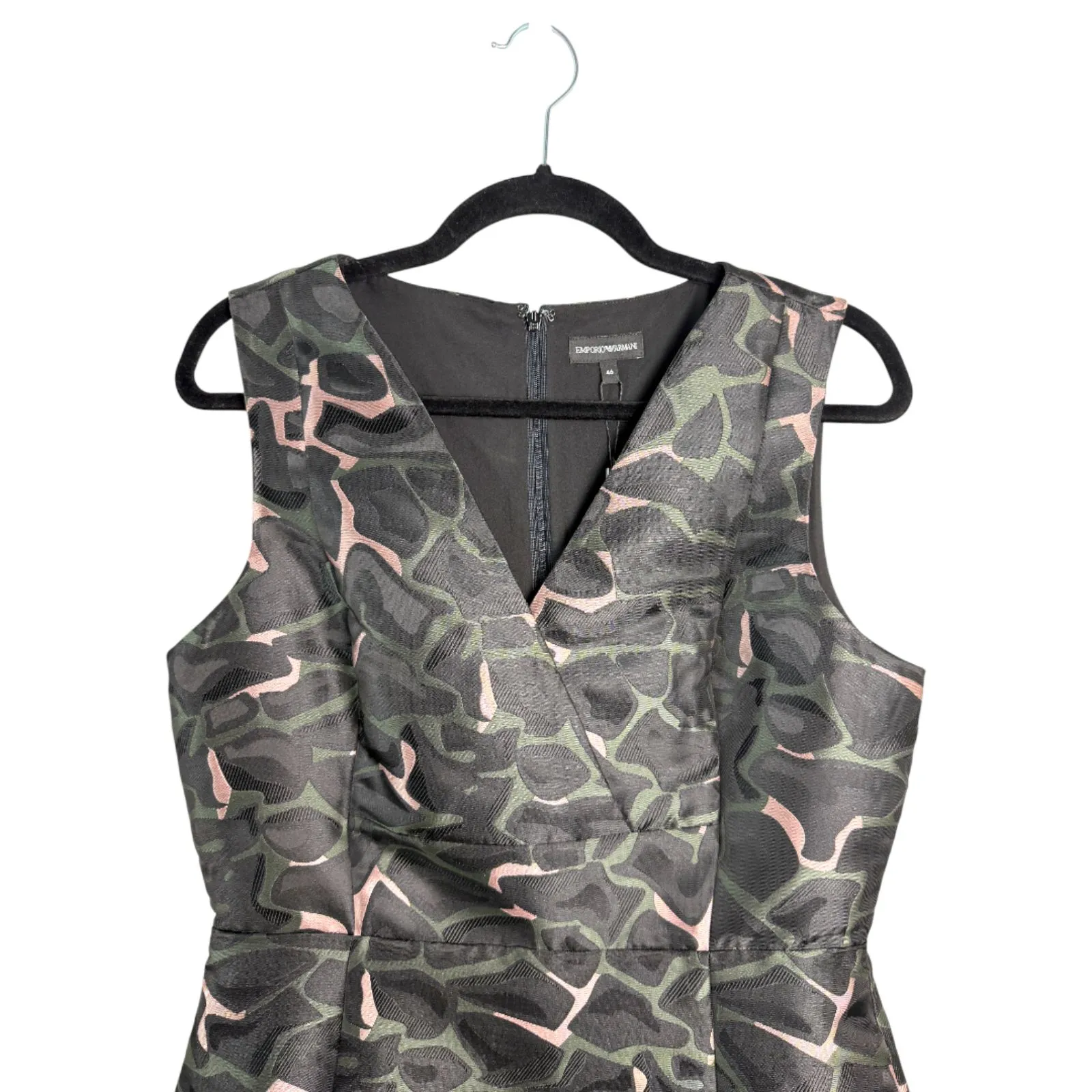 Emporio Armani Duchesse Dress Leoflower Jacquard Size IT 46 US 10 NEW with Tags - Image 11