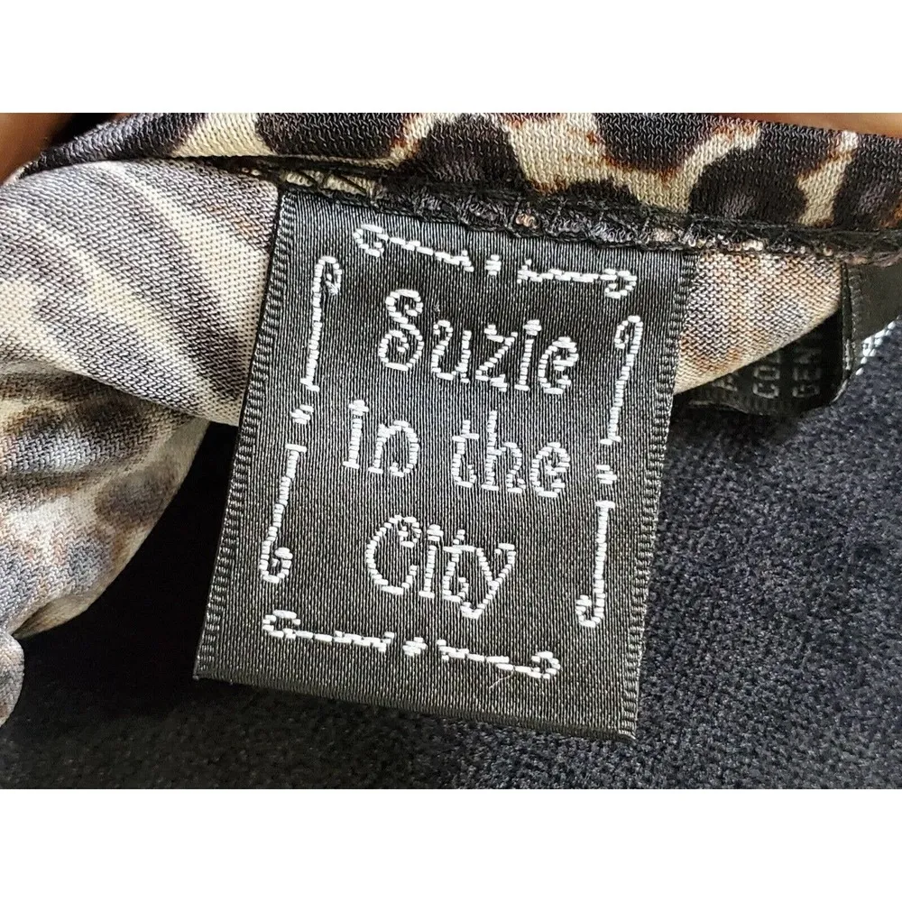 Suzie In The City Multicolor Round Neck Long Sleeve Knee Length Dress M Size M - Image 8