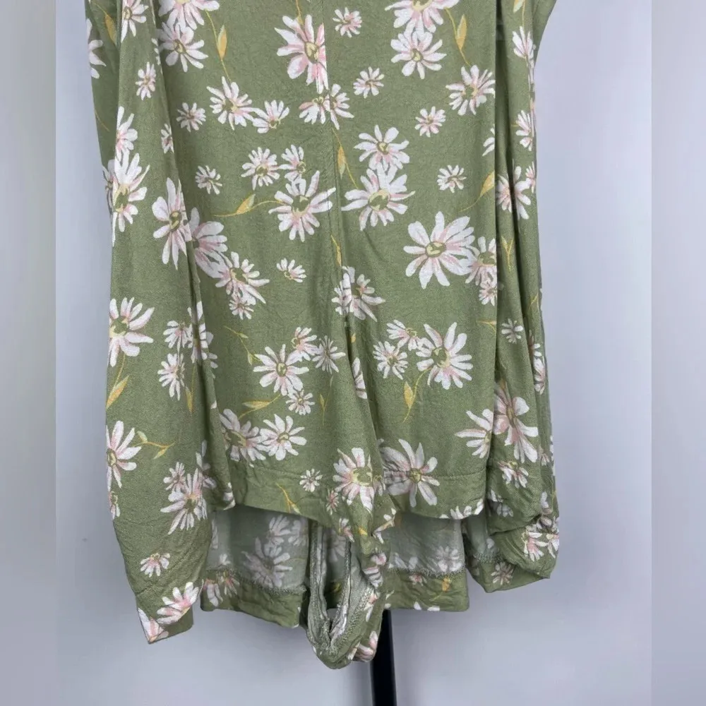 Urban Outfitters‎ Archive Green Floral Maddison Mini Playsuit Romper - Image 11