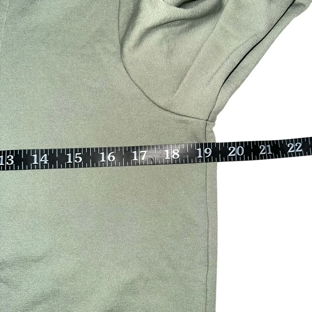 ADAY Like A Fleece Light Green 1/4 Zip Pullover Sweater SMALL - Image 4