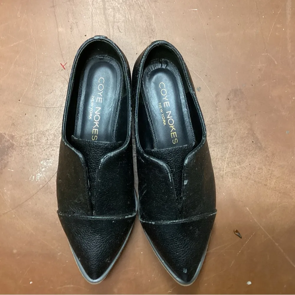Coye nokes pointed leather shoes Black Size 7.5 - Image 2