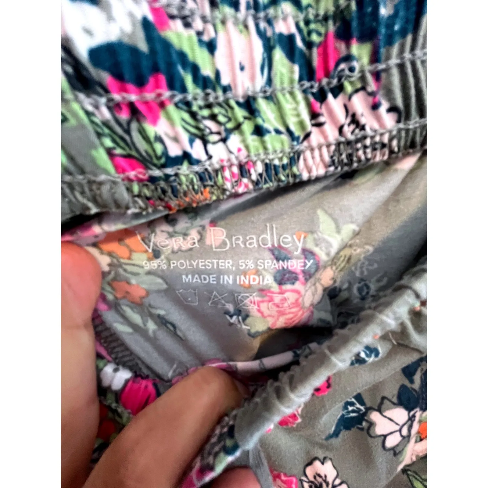 Vera Bradley Floral Print Lounge Pants, Elastic Waist, Comfy Casual, Relaxed Fit - Image 5