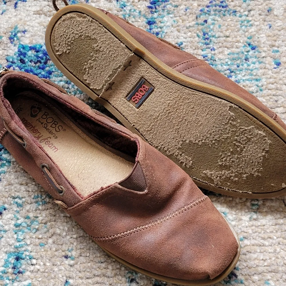 BOBS Chill Luxe Buttoned Up Brown slip on shoes size 8 - Image 6