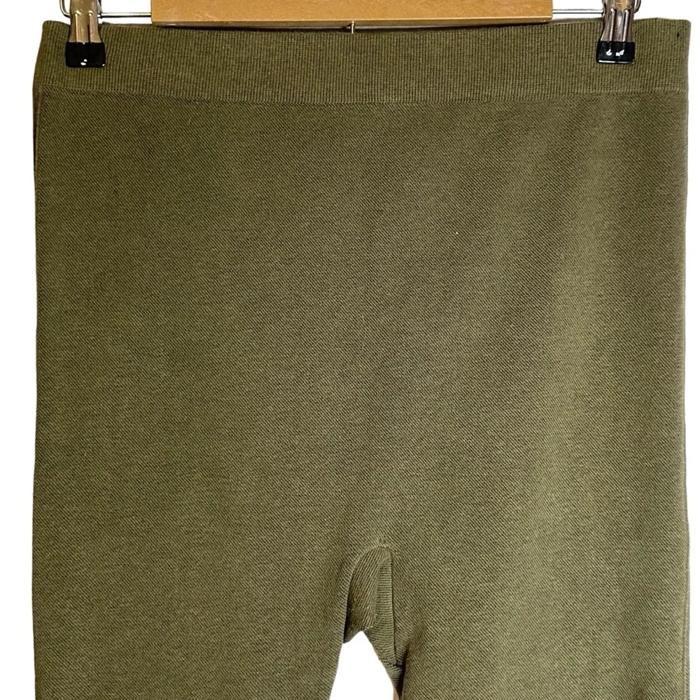 Lane‎ Bryant Cropped Ankle Leggings Olive Green Size C/D #3905 - Image 2