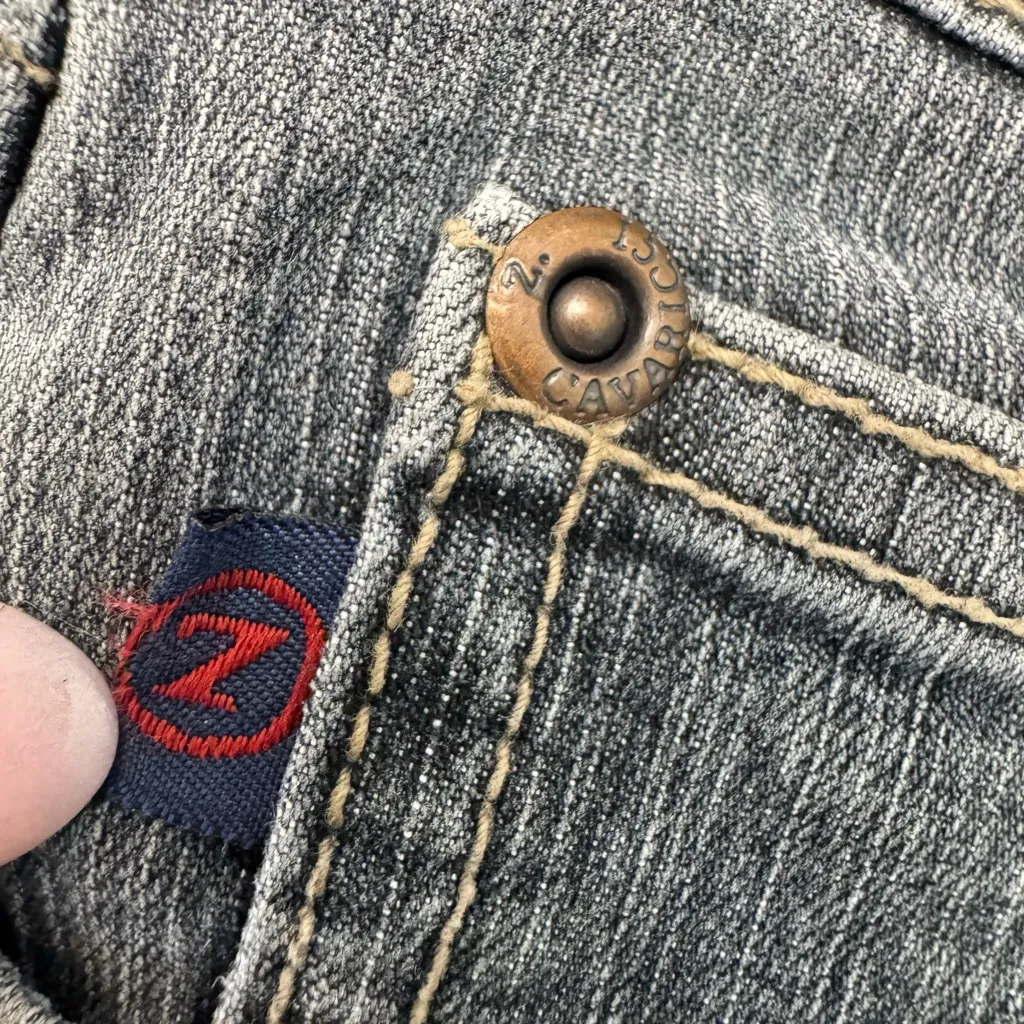Vintage Z. Cavaricci Gray Boot Cut Jeans Size 6 - Image 10