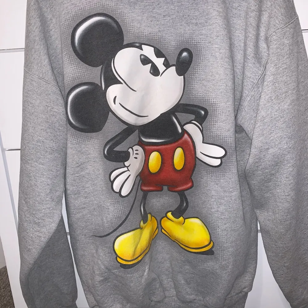Disney Mickey grey zip up graphic sweatshirt - Image 4