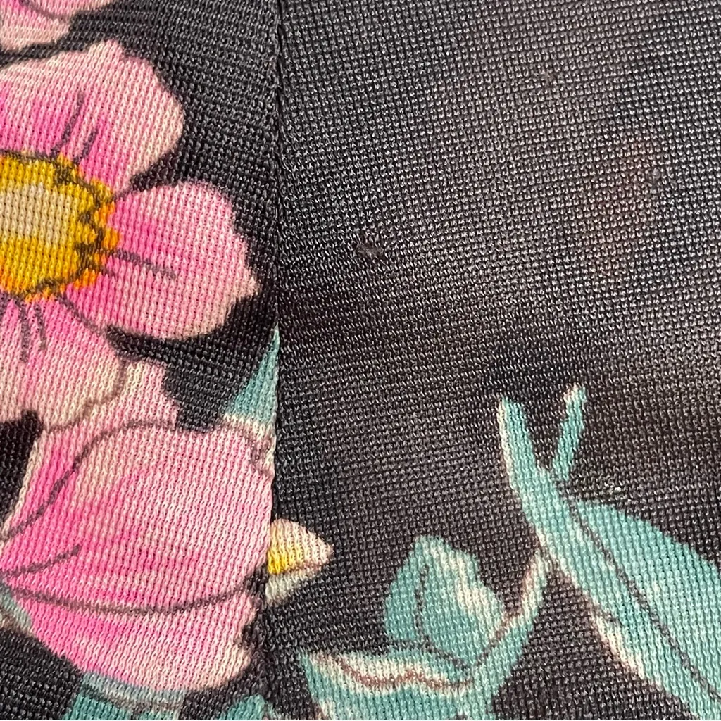 Vintage 1970s Maxi Dress FLAWS Wounded Bird Black Long Sleeve Retro Women Smock Size undefined - Image 16