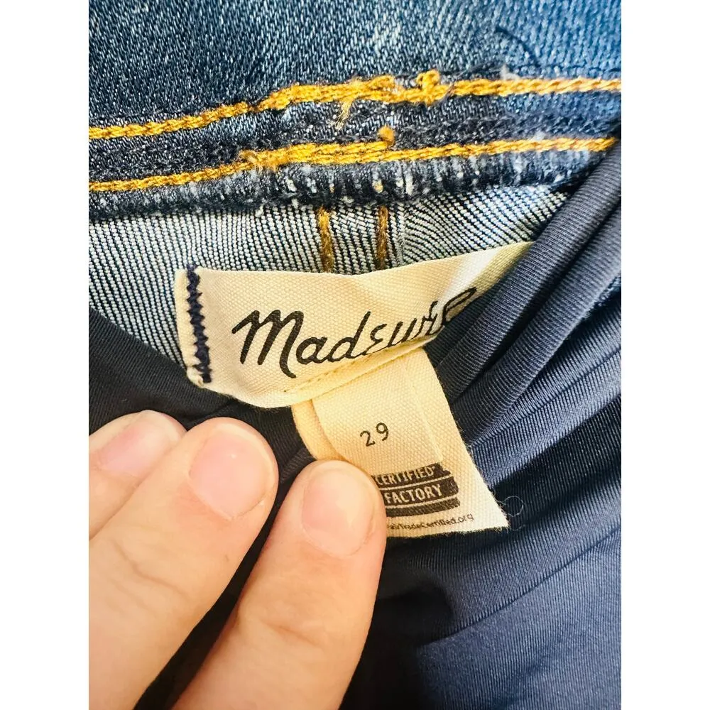 MADEWELL Over the Belly Skinny Jeans Danny Wash Denim Jeans NWT Size 29 - Image 7