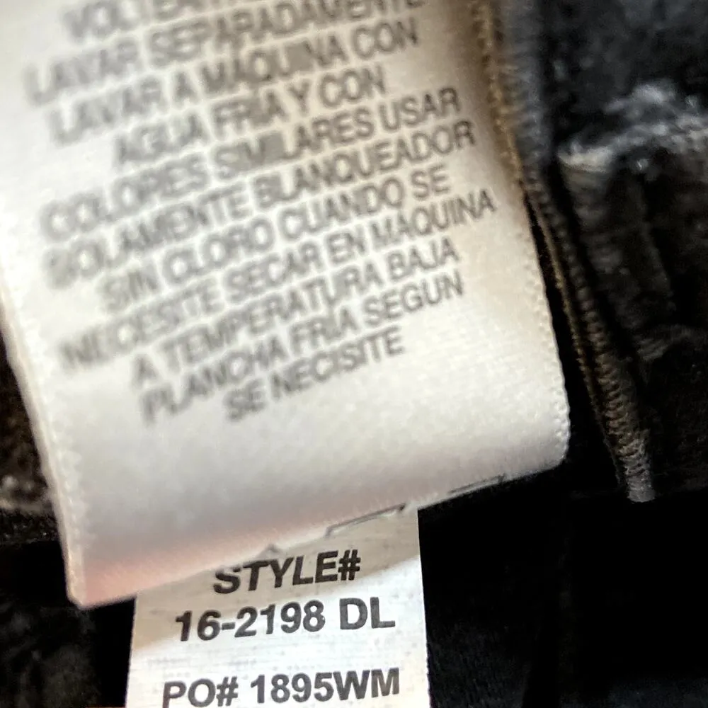 Jordache Super Skinny Jeans 5-Pocket Denim Stretch Black Plus 18 - Image 5