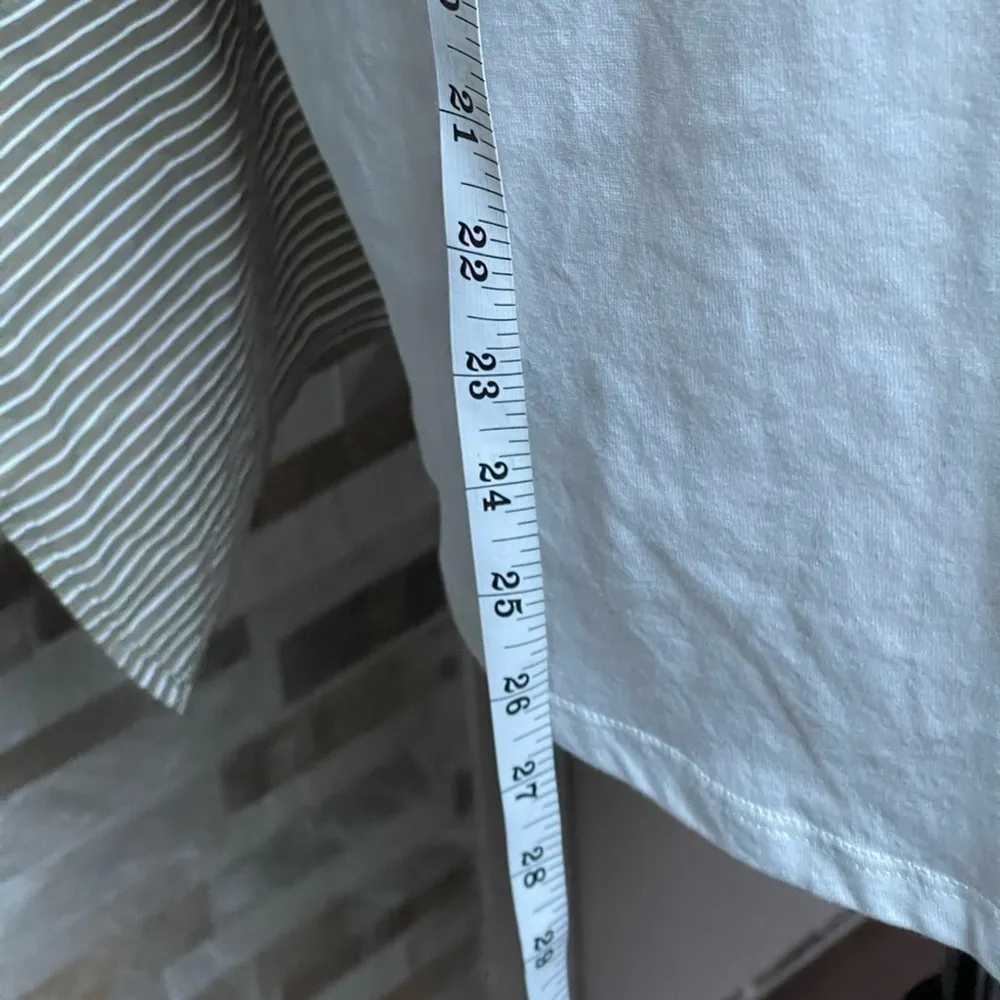 zara women white cotton tunic t-shirt London Sz L - Image 6