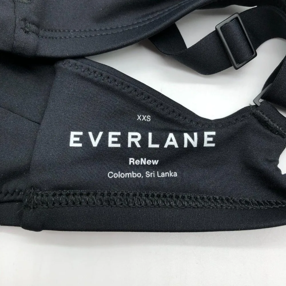Everlane The Square-Neck Bikini Top Removable Pads Adjustable Black XXS - Image 7