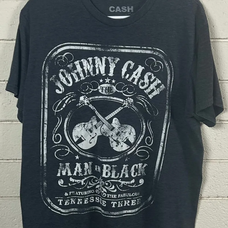 Johnny Cash Black Band Tee size L Size L - Image 4