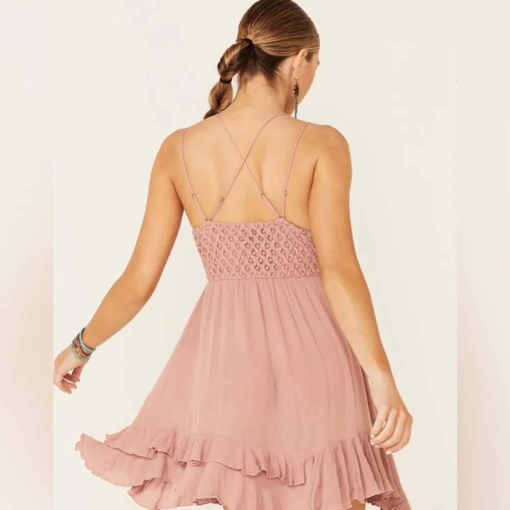 NWT Free People Adella spaghetti Adjustable Straps Size S Dress Color - Image 3