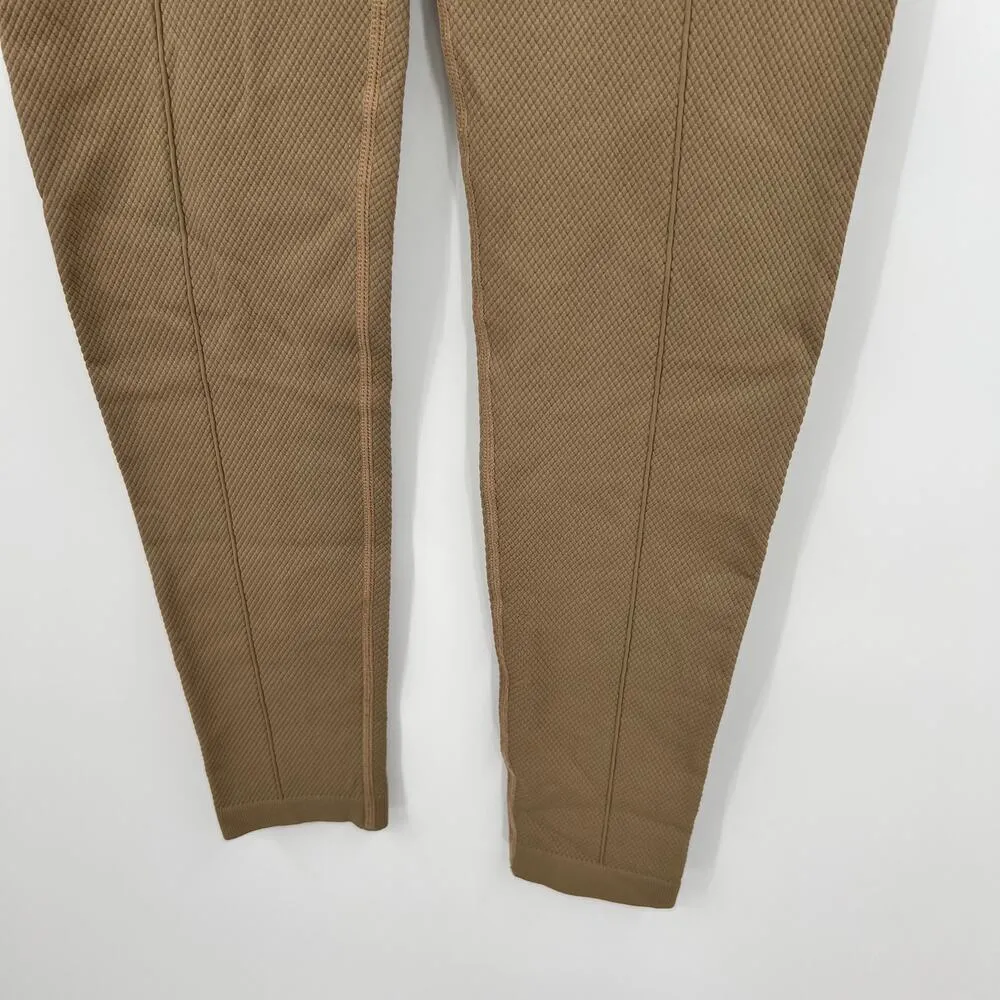 Zyia Firm & Free Seamless Leggings high rise athleisure taupe beige size large - Image 4